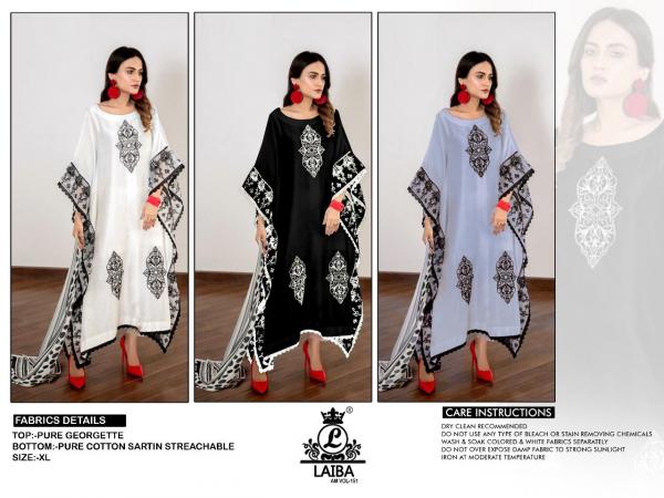 Laiba Am 151 Georgette Kaftan Style Ready Made Collection